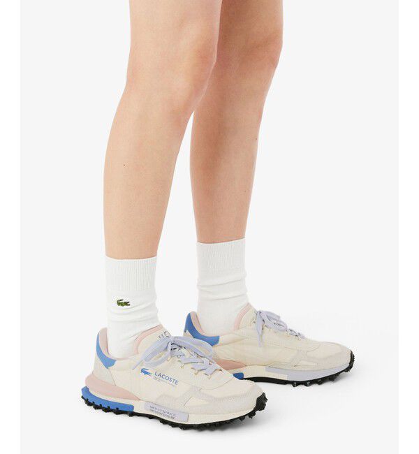LACOSTE「レディース ELITE ACTIVE 1261 SFA / パステルカラーリング スパイクソール エリートアクティブスニーカー」|スニーカー|