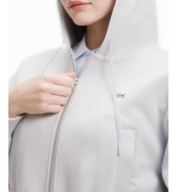 LACOSTE「ダブルフェイスジャージジップフーディー」|パーカー|