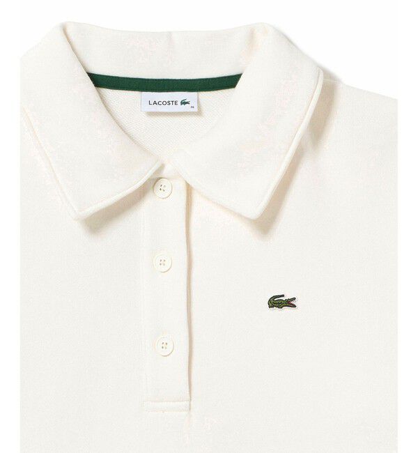 LACOSTE「クロップド丈 ポロニットスウェットシャツ」|スウェット・ジャージ|