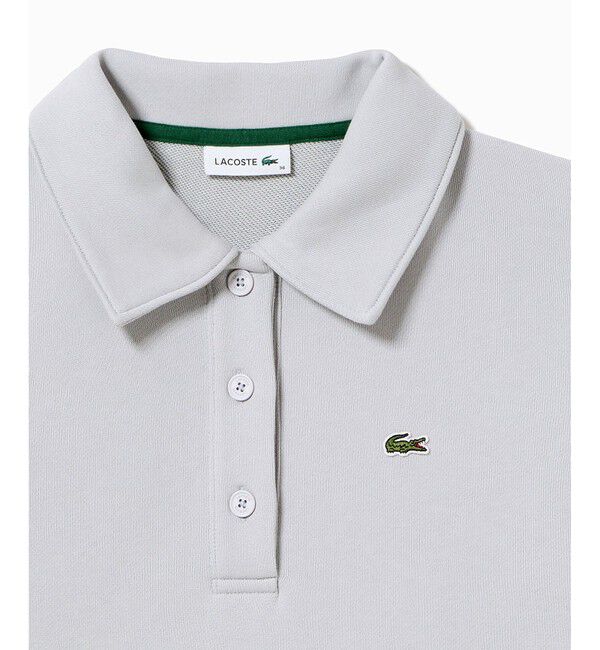 LACOSTE「クロップド丈 ポロニットスウェットシャツ」|スウェット・ジャージ|