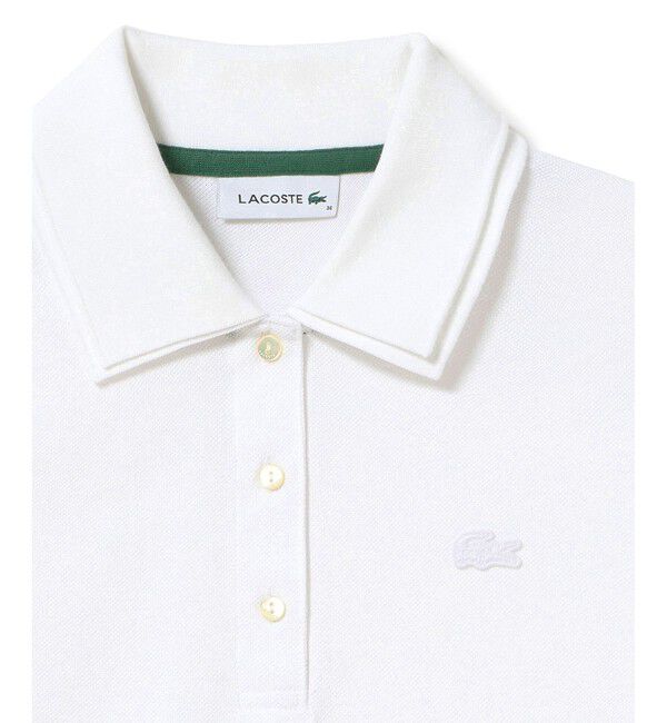 LACOSTE「ダブルカラー鹿の子鹿の子ポロシャツ」|ポロシャツ|