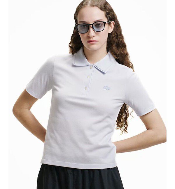 LACOSTE「ダブルカラー鹿の子鹿の子ポロシャツ」|ポロシャツ|