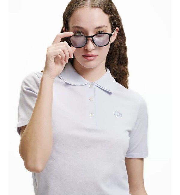 LACOSTE「ダブルカラー鹿の子鹿の子ポロシャツ」|ポロシャツ|