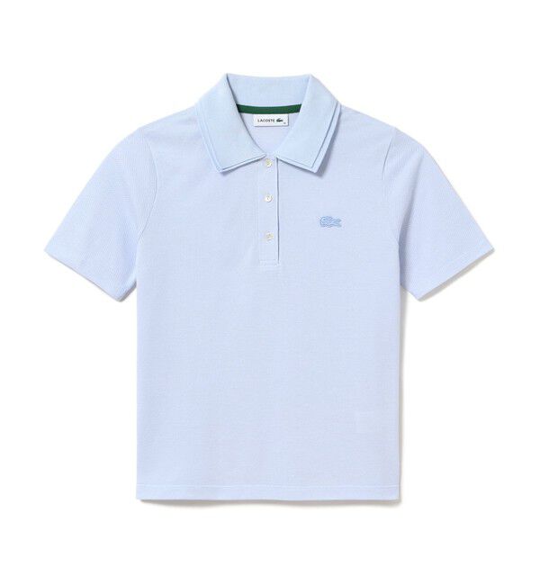 LACOSTE「ダブルカラー鹿の子鹿の子ポロシャツ」|ポロシャツ|