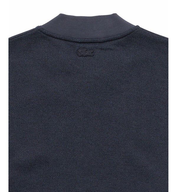 LACOSTE「ヘザースウェット メランジニットブルゾン / ドライバーズニット」|カーディガン|
