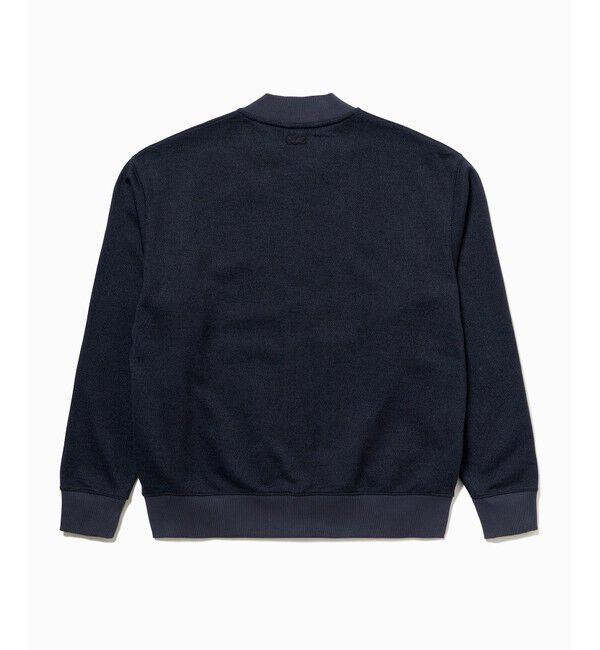 LACOSTE「ヘザースウェット メランジニットブルゾン / ドライバーズニット」|カーディガン|