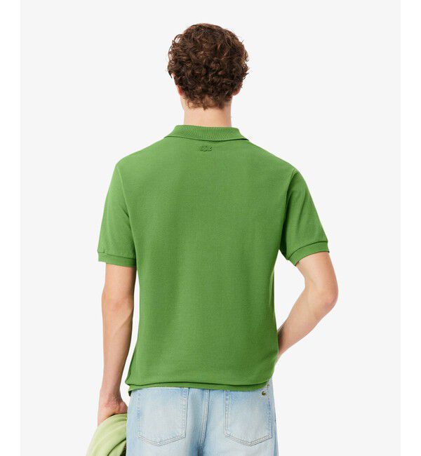 LACOSTE「テニスコートエンブロイダリー鹿の子地ポロシャツ」|ポロシャツ|