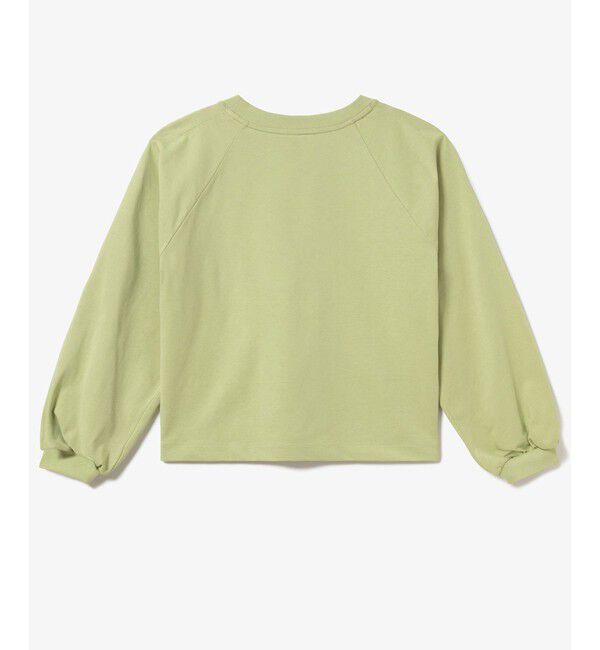 LACOSTE「クロップド丈 バルーンスリーブ ギャザー ロングスリーブTシャツ」|Tシャツ・カットソー|