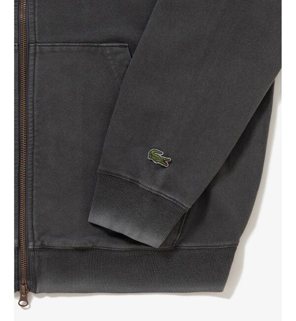 LACOSTE「ヴィンテージエフェクト ロゴジップフーディー」|パーカー|