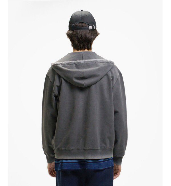 LACOSTE「ヴィンテージエフェクト ロゴジップフーディー」|パーカー|