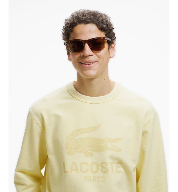 LACOSTE「ヴィンテージエフェクト ロゴクルーネックスウェット」|スウェット・ジャージ|