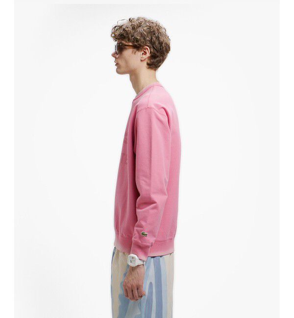 LACOSTE「ヴィンテージエフェクト ロゴクルーネックスウェット」|スウェット・ジャージ|