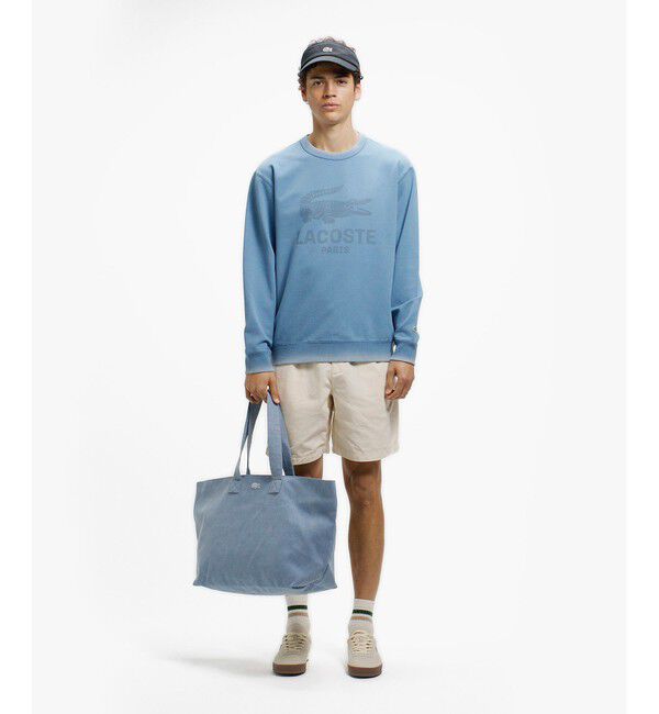 LACOSTE「ヴィンテージエフェクト ロゴクルーネックスウェット」|スウェット・ジャージ|