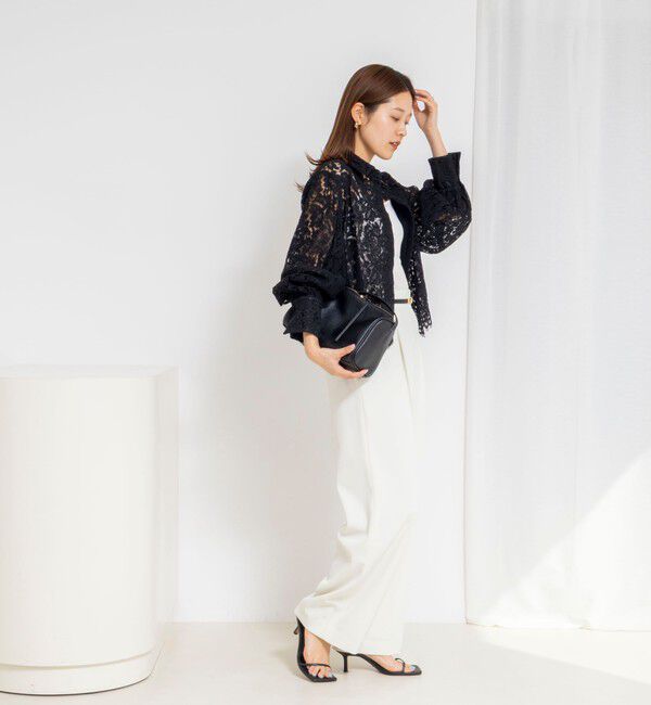 NOLLEY'S「ウォッシャブルレースシャツ」|シャツ・ブラウス|