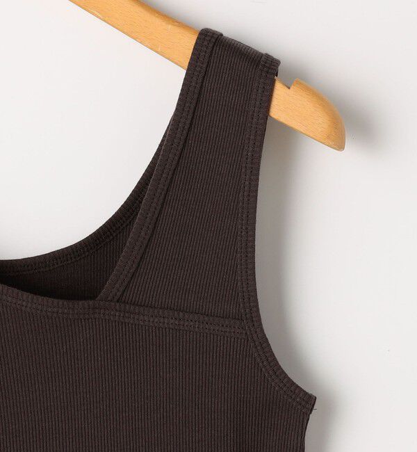 NOLLEY'S「ウォッシャブルプレミアムテレコアシメ2WAYタンク」|タンクトップ|