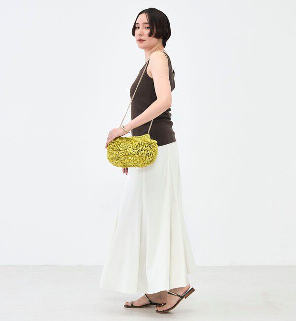 NOLLEY'S「ウォッシャブルプレミアムテレコアシメ2WAYタンク」|タンクトップ|