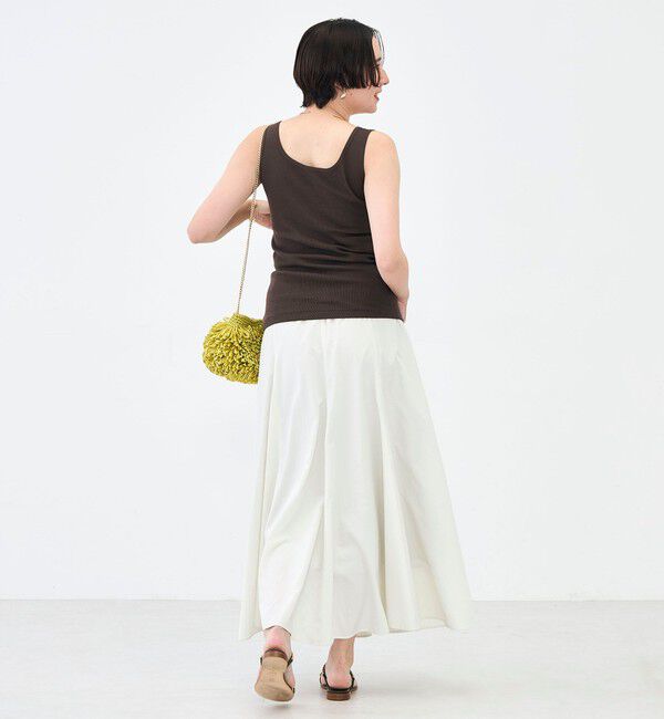 NOLLEY'S「ウォッシャブルプレミアムテレコアシメ2WAYタンク」|タンクトップ|