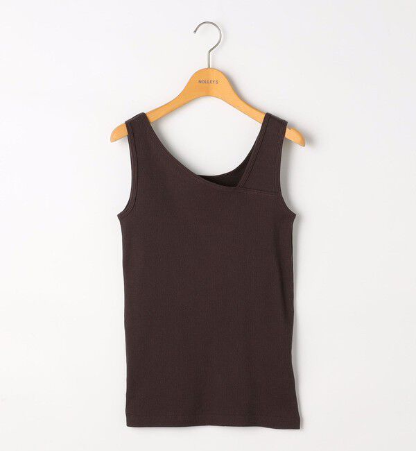 NOLLEY'S「ウォッシャブルプレミアムテレコアシメ2WAYタンク」|タンクトップ|
