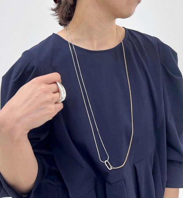 grace grace「【grace grace/グラスグラス】アシメMIXネックレス」|ネックレス|