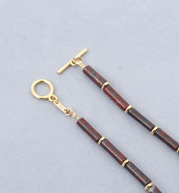 grace grace「【grace grace/グラスグラス】チューブ天然石ネックレス」|ネックレス|