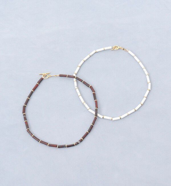 grace grace「【grace grace/グラスグラス】チューブ天然石ネックレス」|ネックレス|