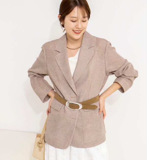 NOLLEY'S「ウォッシャブルカラミオーバージャケット」|テーラードジャケット|