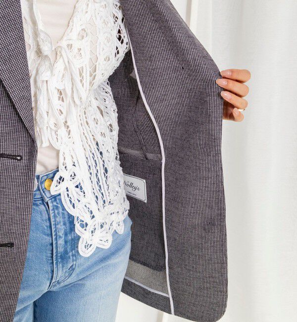 NOLLEY'S「ウォッシャブルカラミオーバージャケット」|テーラードジャケット|