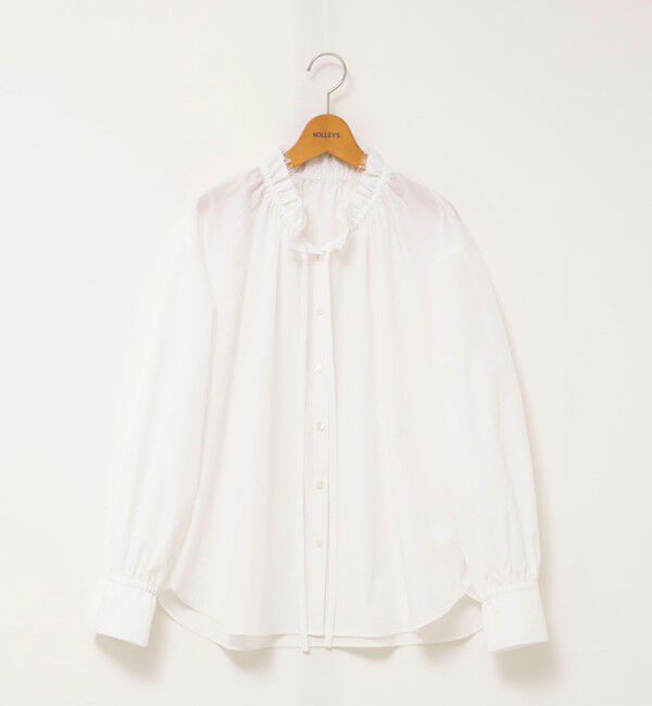 NOLLEY'S「ウォッシャブルフリル襟ブラウス」|シャツ・ブラウス|