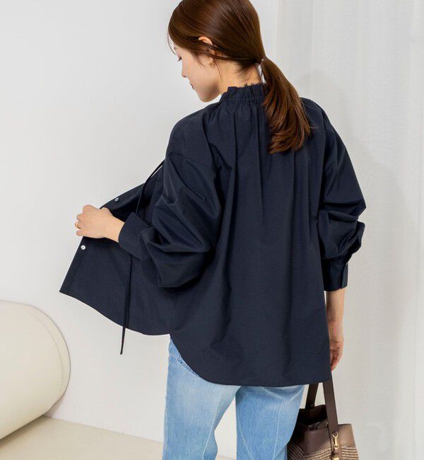 NOLLEY'S「ウォッシャブルフリル襟ブラウス」|シャツ・ブラウス|