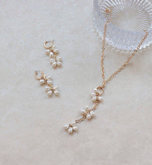 fredy emue「粒パールY字チェーンネックレス」|ネックレス|