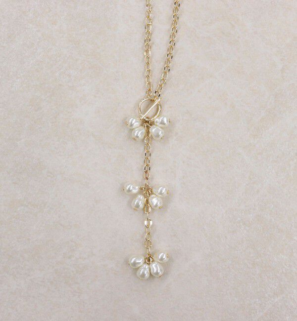 fredy emue「粒パールY字チェーンネックレス」|ネックレス|