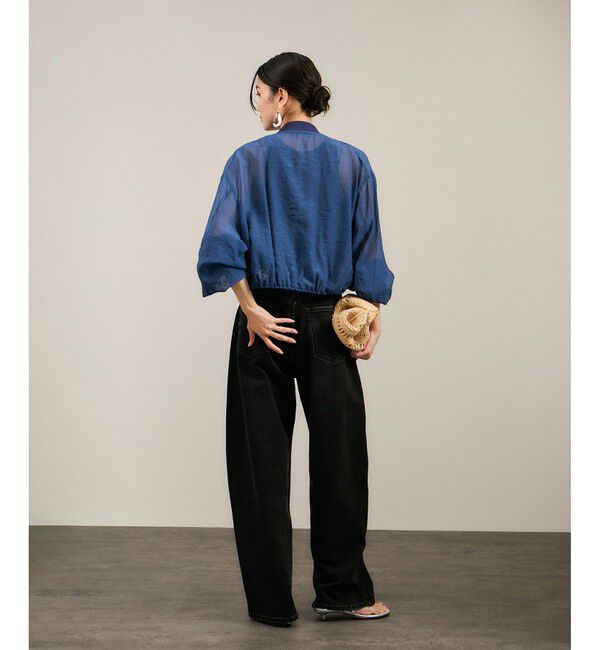 SALON adam et rope'「[25SS]シアークロップドブルゾン 3 / シアーカーディガン」|ブルゾン・スタジャン|