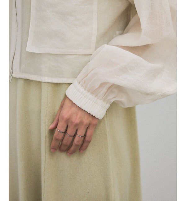 SALON adam et rope'「[25SS]シアークロップドブルゾン 3 / シアーカーディガン」|ブルゾン・スタジャン|