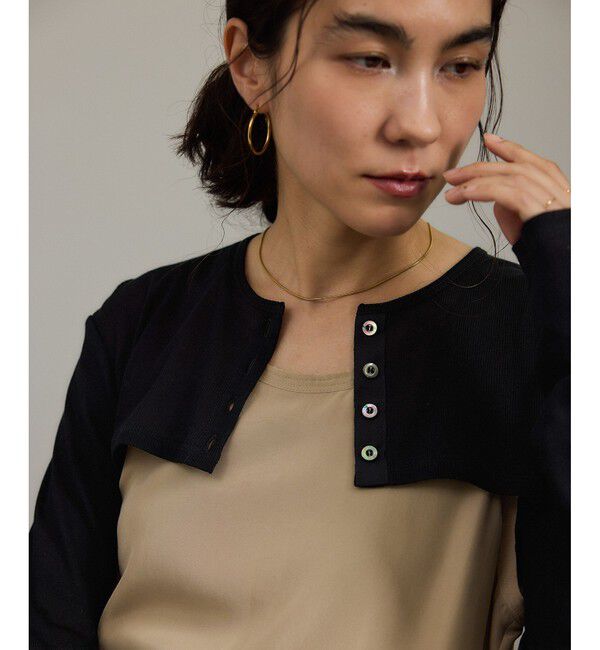 SALON adam et rope'「nu=layerショート丈カーディガン」|カーディガン|