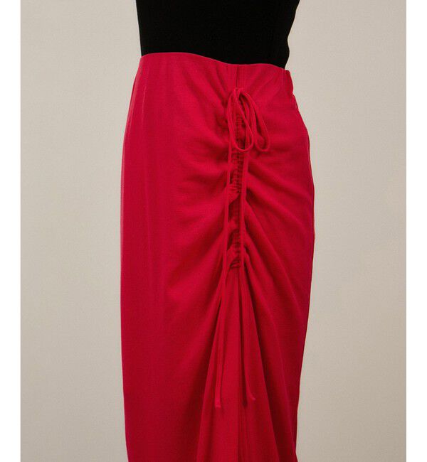 SALON adam et rope'「nu=layerアシンメトリーシャーリングスカート」|スカート|