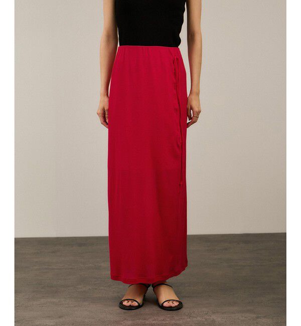 SALON adam et rope'「nu=layerアシンメトリーシャーリングスカート」|スカート|