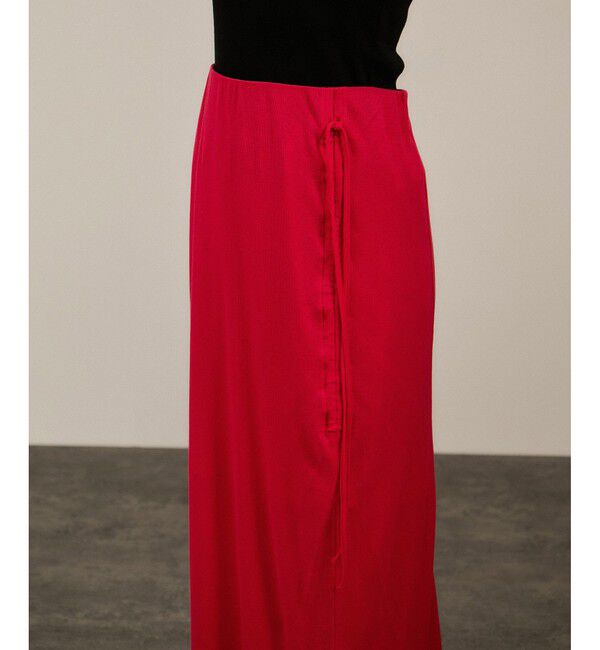 SALON adam et rope'「nu=layerアシンメトリーシャーリングスカート」|スカート|