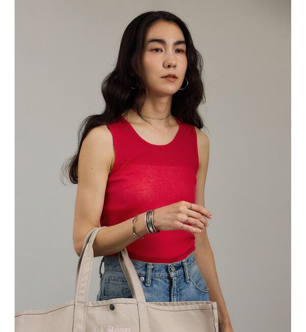 SALON adam et rope'「nu=layerスクープネックタンクトップ」|タンクトップ|