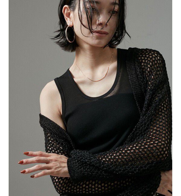 SALON adam et rope'「nu=layerスクープネックタンクトップ」|タンクトップ|