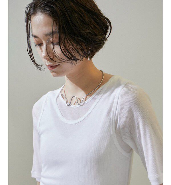 SALON adam et rope'「nu=layerスクープネックタンクトップ」|タンクトップ|