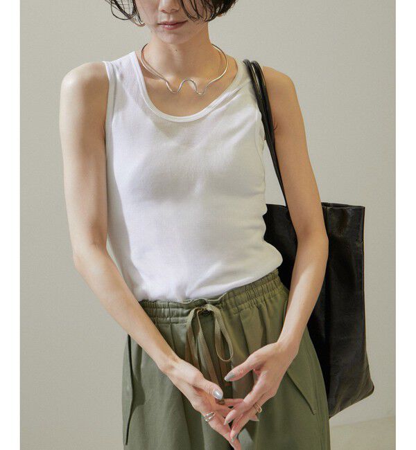 SALON adam et rope'「nu=layerスクープネックタンクトップ」|タンクトップ|