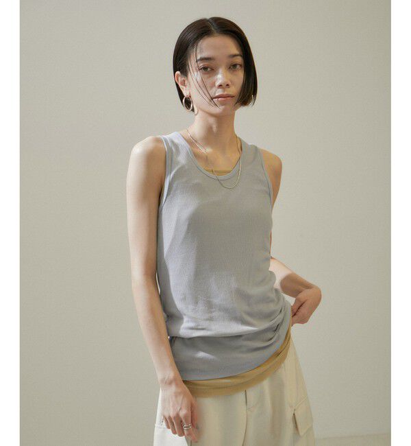 SALON adam et rope'「nu=layerスクープネックタンクトップ」|タンクトップ|