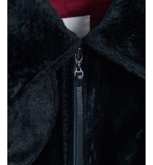 SALON adam et rope'「ポニーヘアーライクジップブルゾン」|ブルゾン・スタジャン|