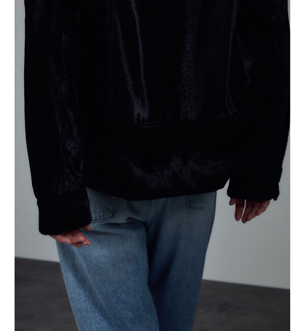 SALON adam et rope'「ポニーヘアーライクジップブルゾン」|ブルゾン・スタジャン|