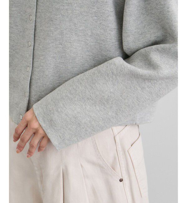 SALON adam et rope'「【WEB限定】ブルジョンボタンクルーネックカーディガン」|カーディガン|