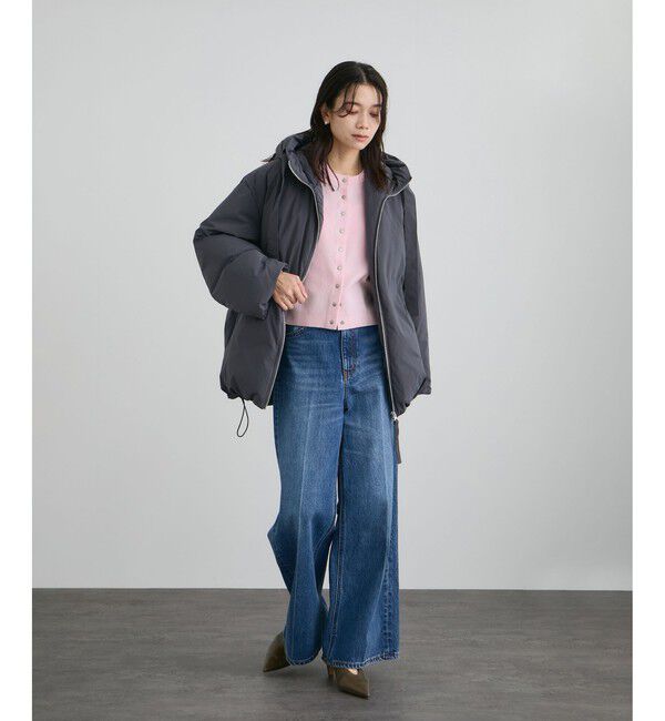 SALON adam et rope'「【WEB限定】ブルジョンボタンクルーネックカーディガン」|カーディガン|