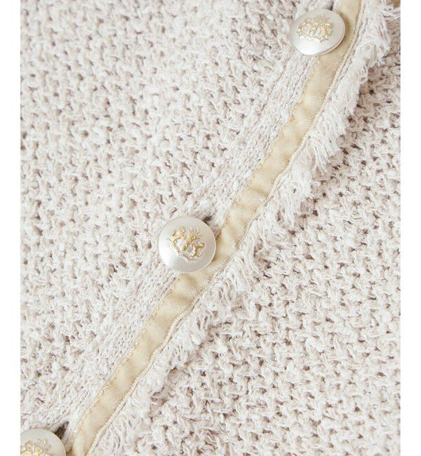 SALON adam et rope'「ツイーディーニットカーディガン」|カーディガン|