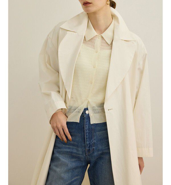 ROPE「【軽量】コットンポプリン スプリングコート」|トレンチコート|