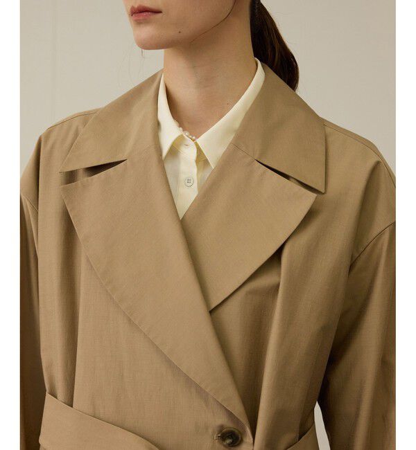 ROPE「【軽量】コットンポプリン スプリングコート」|トレンチコート|