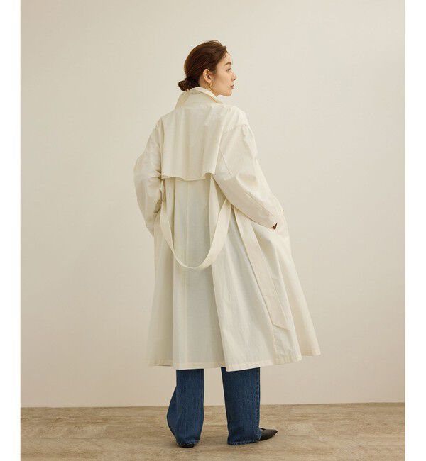 ROPE「【軽量】コットンポプリン スプリングコート」|トレンチコート|